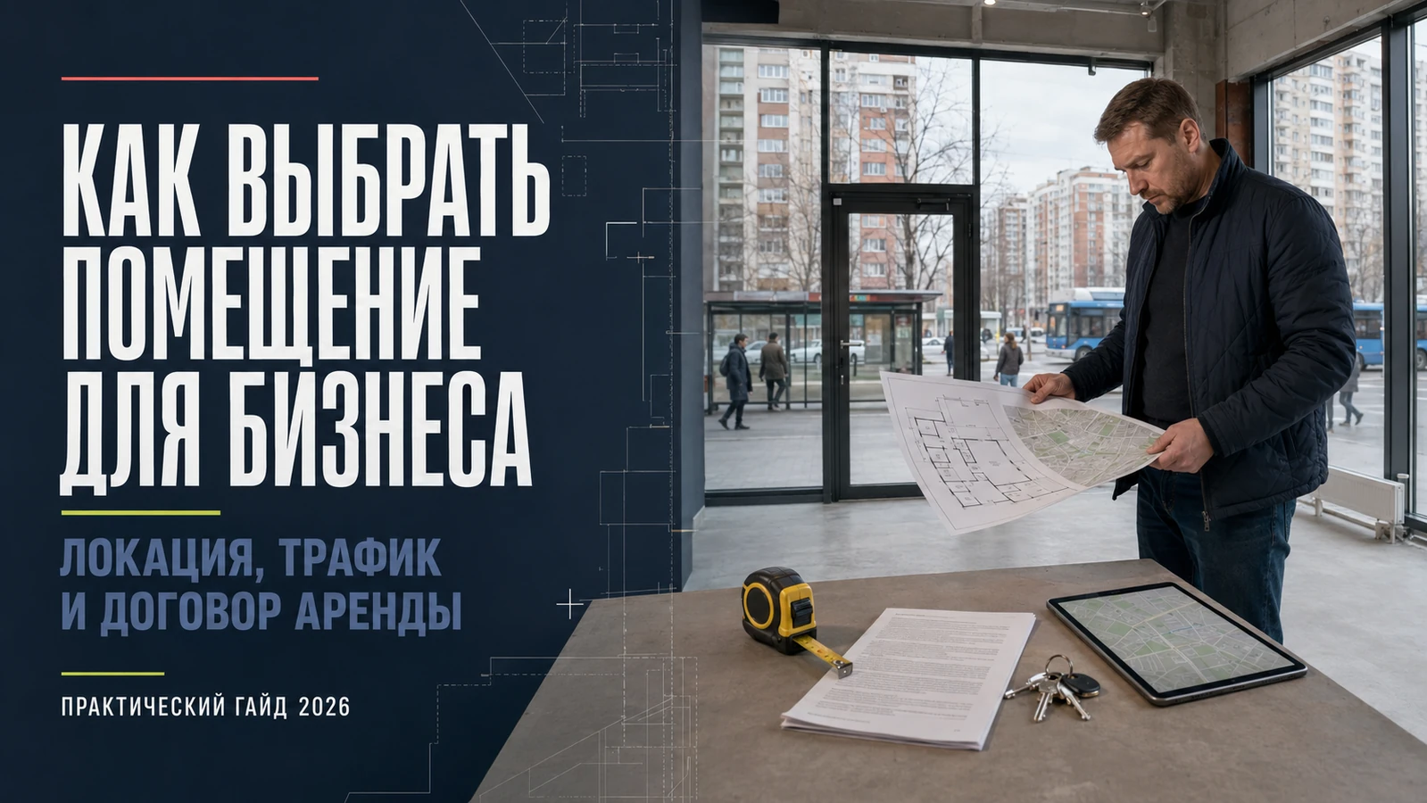 Как выбрать помещение для бизнеса: чек-лист локации, трафика и договора аренд